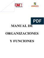 Manual de Organizaciones y Funciones