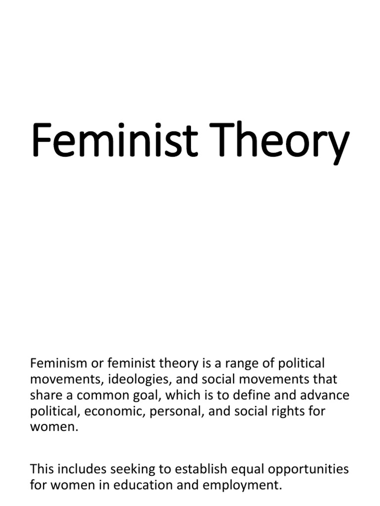 Feminist Theory: History & Principles | PDF | Feminism | Gender Studies
