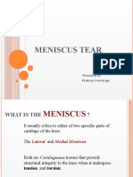 Torn Meniscus A Sports Injury