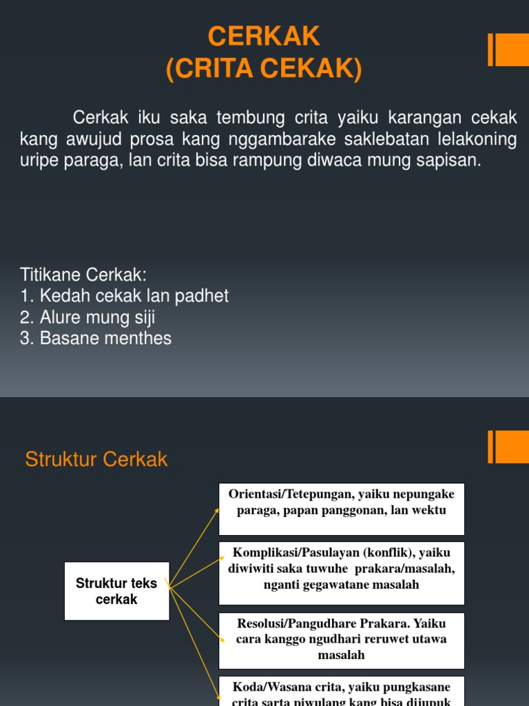 Struktur teks cerkak