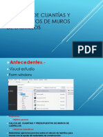 Calculo de Cuantías y Presupuestos de Muros de