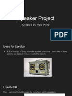 Speaker Project