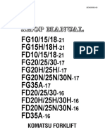 Manual de Taller Fork Lift Komatsu FG25T