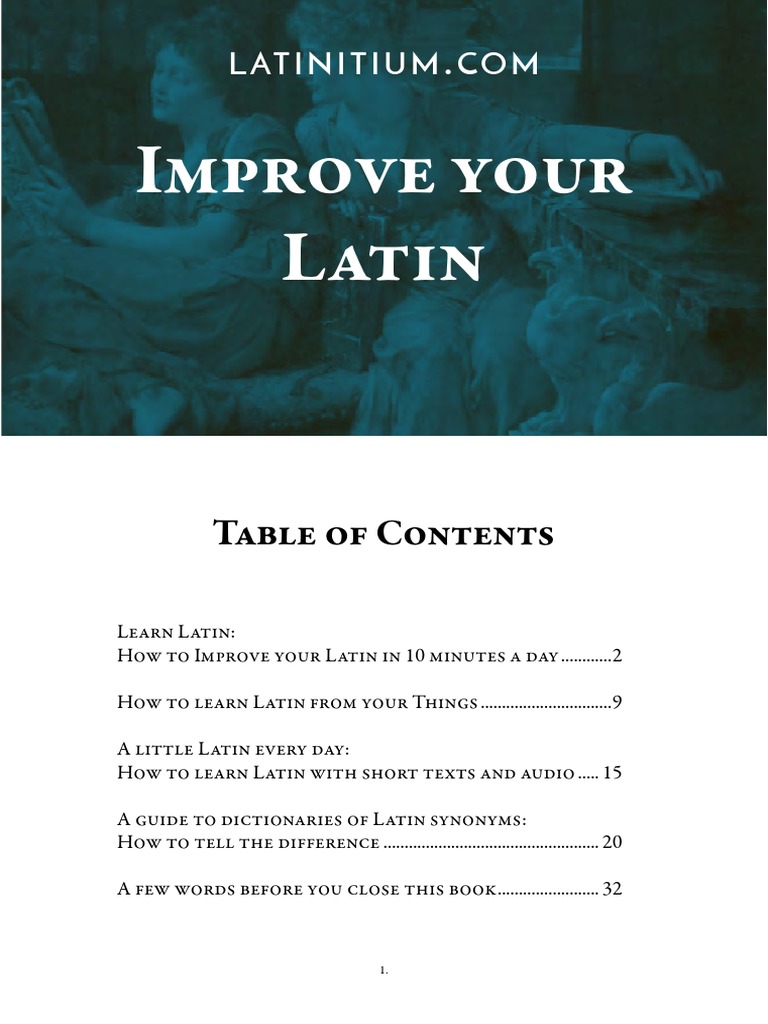 Improve Your Latin in 10 Minutes Daily | PDF | Vocabulary | Latin