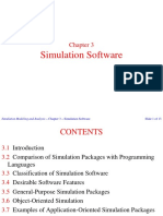 Simulation softwares M & S