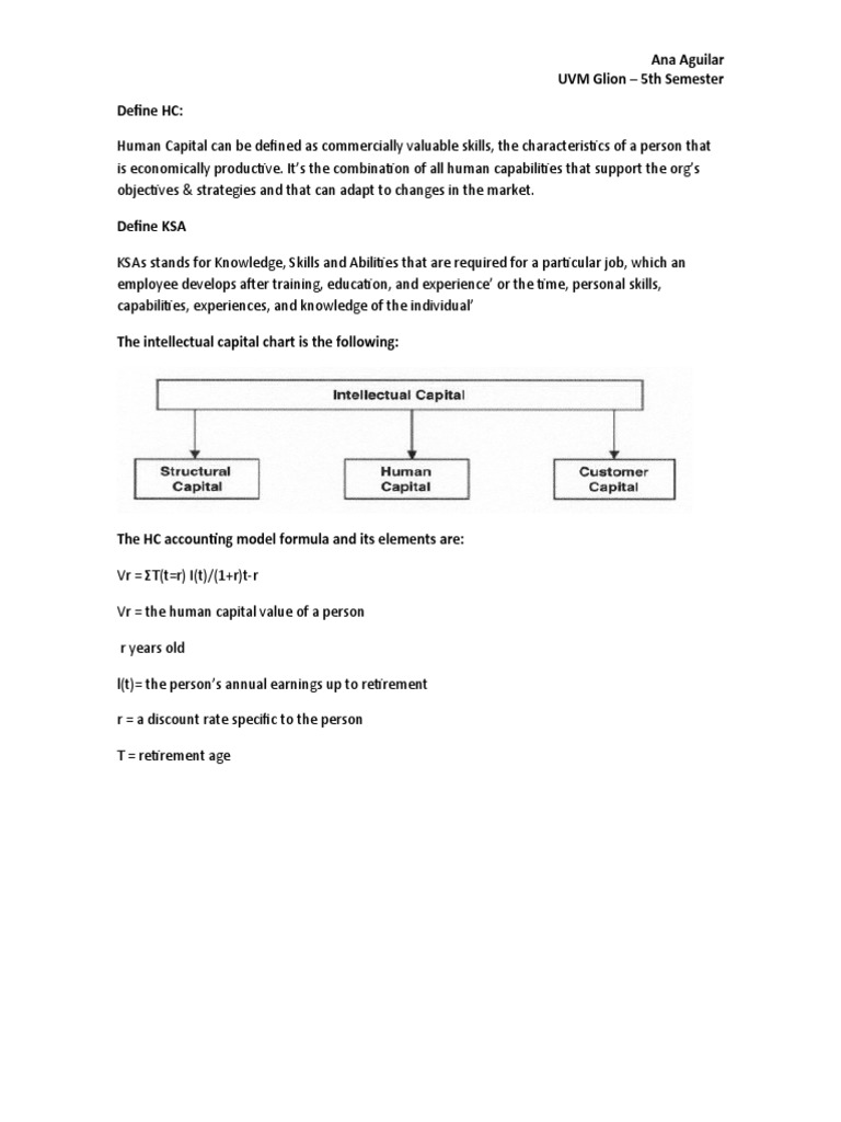 Understanding Human Capital and KSAs | PDF | Career & Growth | Business