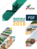 OSITRAN Memoria Institucional 2018