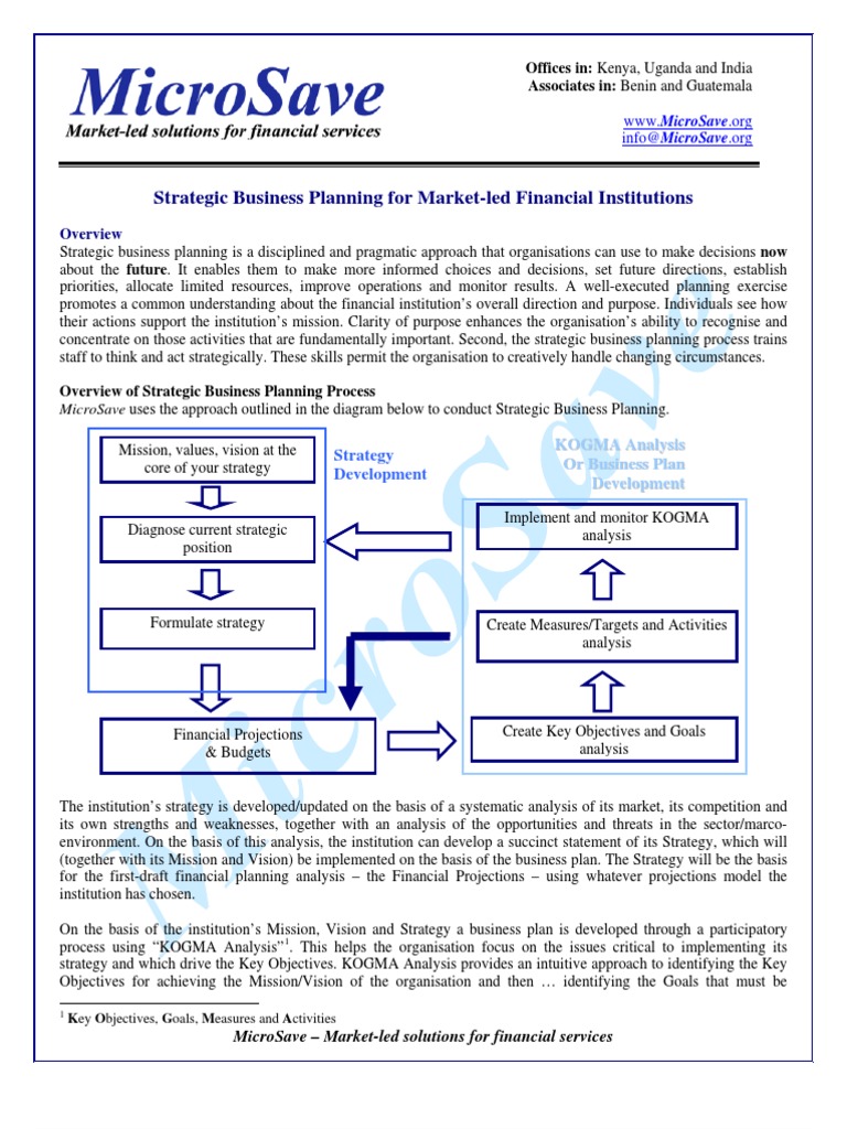 Business planning toolkit picture
