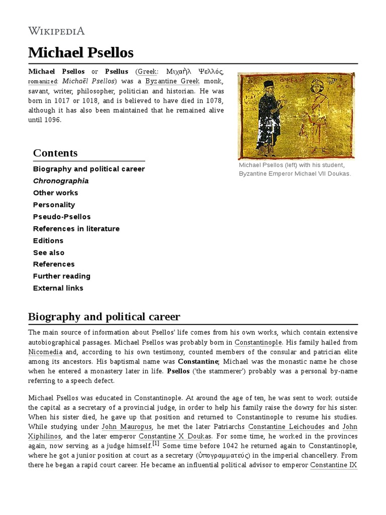 Michael Psellos PDF