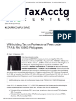 Withholding Tax On Professional Fees Under TRAIN RA 10963 Philippines - Tax and Accounting Center, Inc