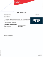 Certificado DAVIVIENDA