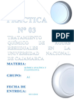 Informe de Quimica Analítica