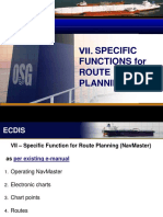 Vii - Specific Functions For Route Planning
