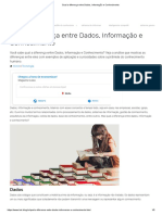 Dado, informação e conhecimento