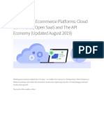 The State of Ecommerce Platforms: Cloud Commerce, Open SaaS and The API Economy