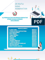 Bu Nina Indikator Mutu Disarana Pelayanan Kesehatan Kelompok 1