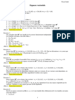 Exercices Corriges Espaces Vectoriels PDF