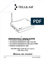 Telular Sx5e GSM User Manual Spanish