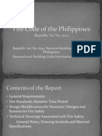 BD Report - Fire Code of The Philippines