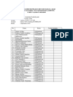 Daftar Hadir Ekskul Arab