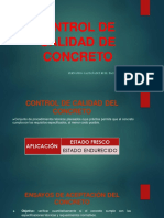 Control de Calidad de Concreto