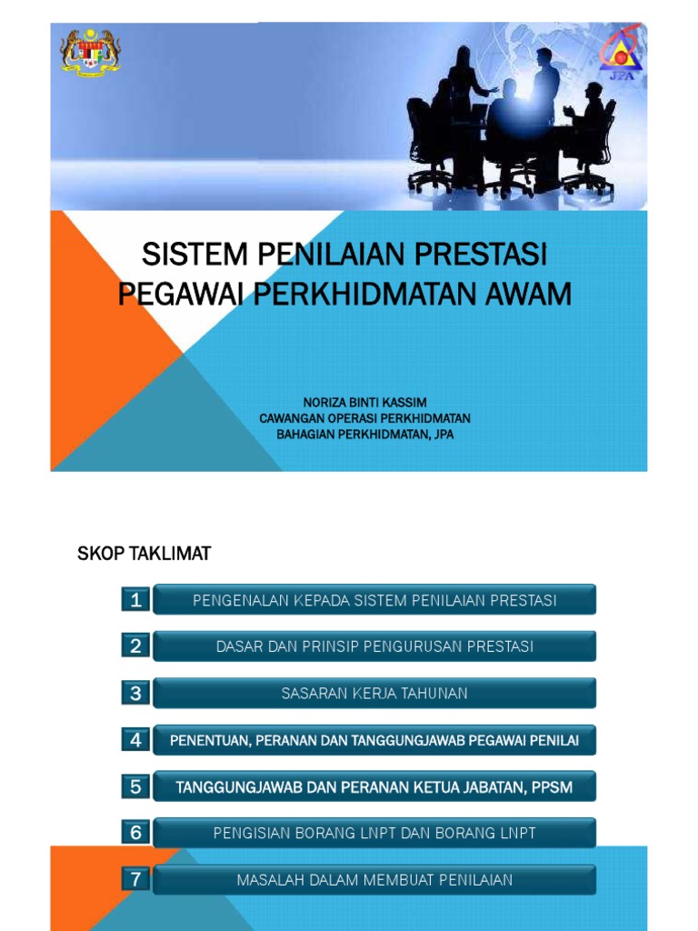 Taklimat Sistem Penilaian Prestasi Pegawai Perkhidmatan Awam Pdf Pdf