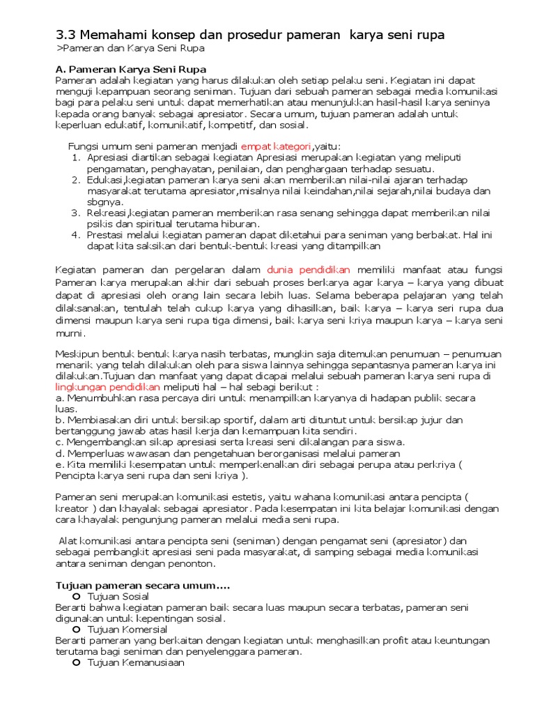 Definisi Pameran Docx