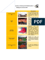 Catalogo de Servicios Centro Ecoturistico Chichonal 2019