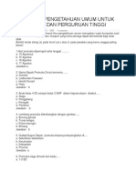 Bank Soal Pengetahuan Umum Untuk SD