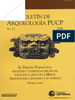 Boletín de Arqueología PUCP No. 12. El Período Formativo Enfoques y Evidencias Recientes. Primera Parte. 2008 PDF