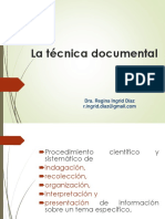 ppt1 La Tecnica Documental - Fichaje, Citas y Notas