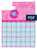 calendario hello kitty febrero 2007