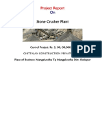 Project Report On Stone Crusher Plant ST