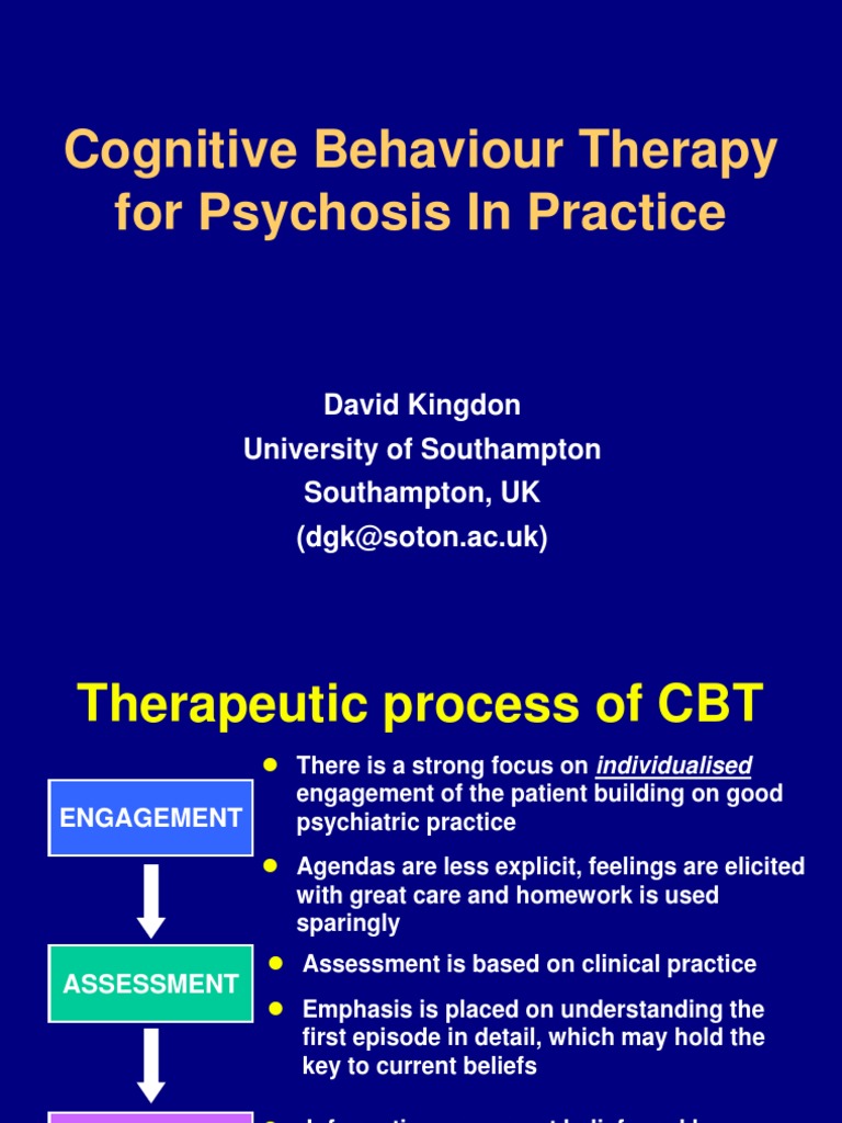 CBT Techniques for Psychosis Management | PDF | Cognitive Behavioral ...