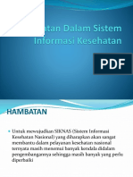 Hambatan Dalam Sistem Informasi Kesehatan