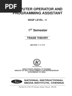 COPA (NSQF) - 1st Sem - Trade TheoryWM