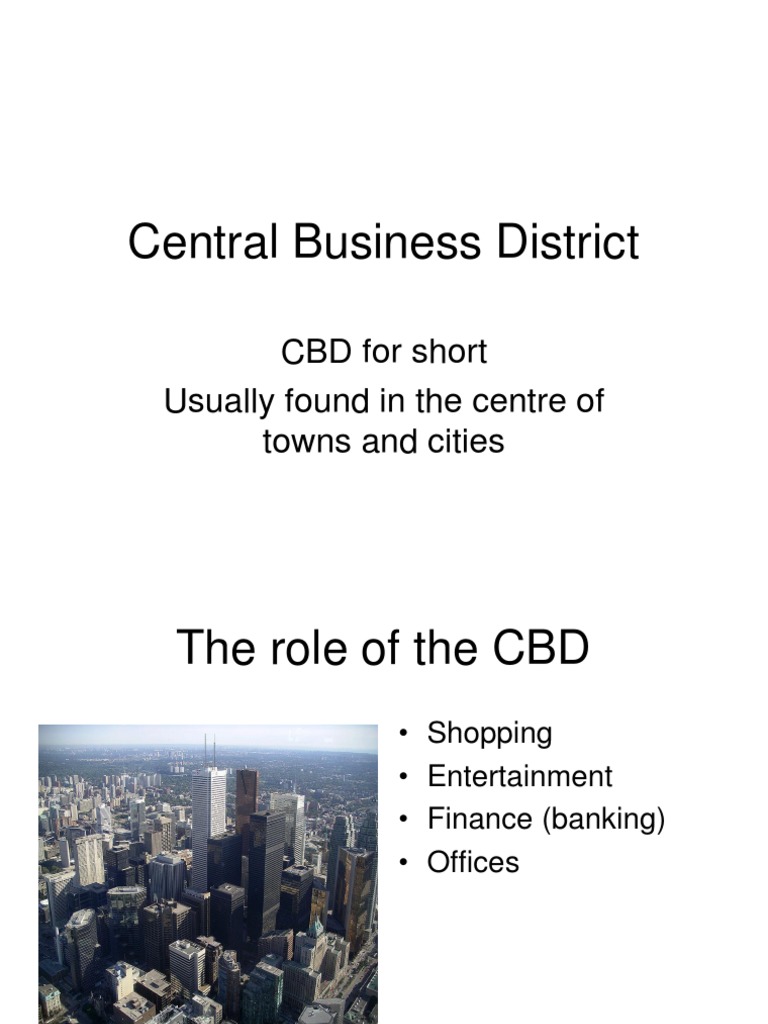 Revitalizing the Central Business District | PDF