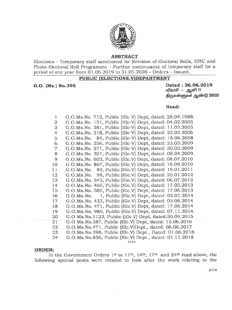 G O (MS) No 395 PDF | PDF