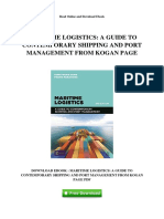 Maritime Logistics A Guide To Contemporary Shipping and Port Management From Kogan Page