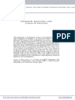 Fdocuments - in - Grammar Rhetoric and Usage in English Rhetoric and Usage in English Phonology PDF