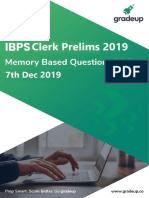 Ibps Clerk Prelims 2019 202364096136472891481