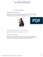 4 Types of Current Transformers