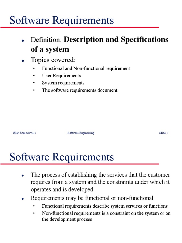 Chapter 6 - Software Requirements | PDF | Use Case | Specification  (Technical Standard)