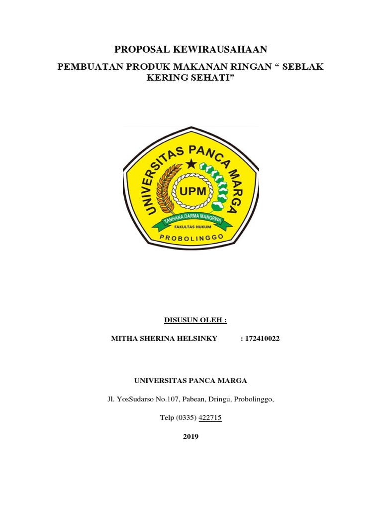 Usaha Seblak Kering Sehat Probolinggo | PDF