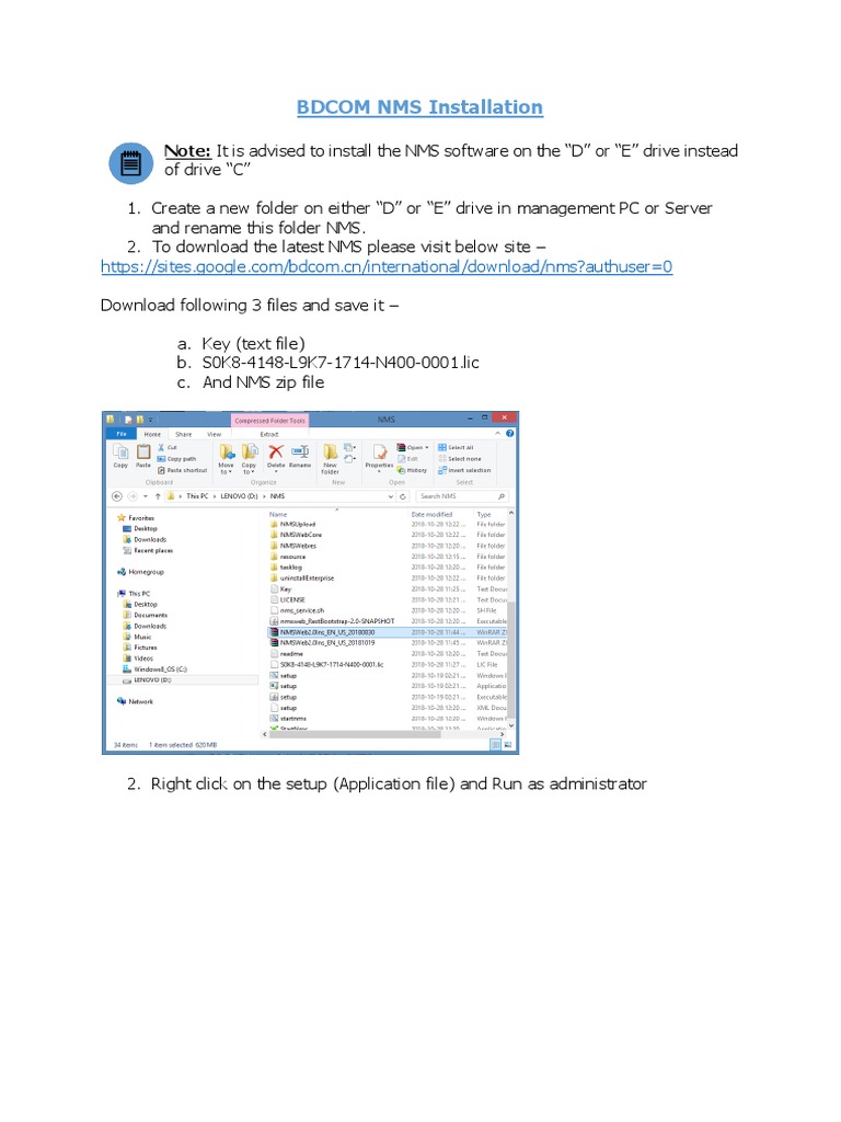 BDCOM NMS Installation Guide | PDF | Ip Address | System Software