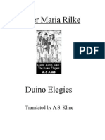 Rainer Maria Rilke: Translated by A.S. Kline