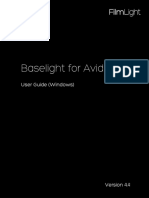 Manual Baselight For Avid