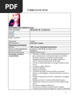 Curriculum Vitae Susanu Tatiana