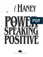 The Power of Speaking Positive