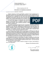 Carta Abierta de Colombo a Los Legisladores Mendocinos